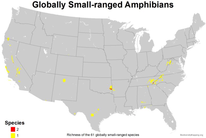 Mapping the Diversity of Amphibians in the USA